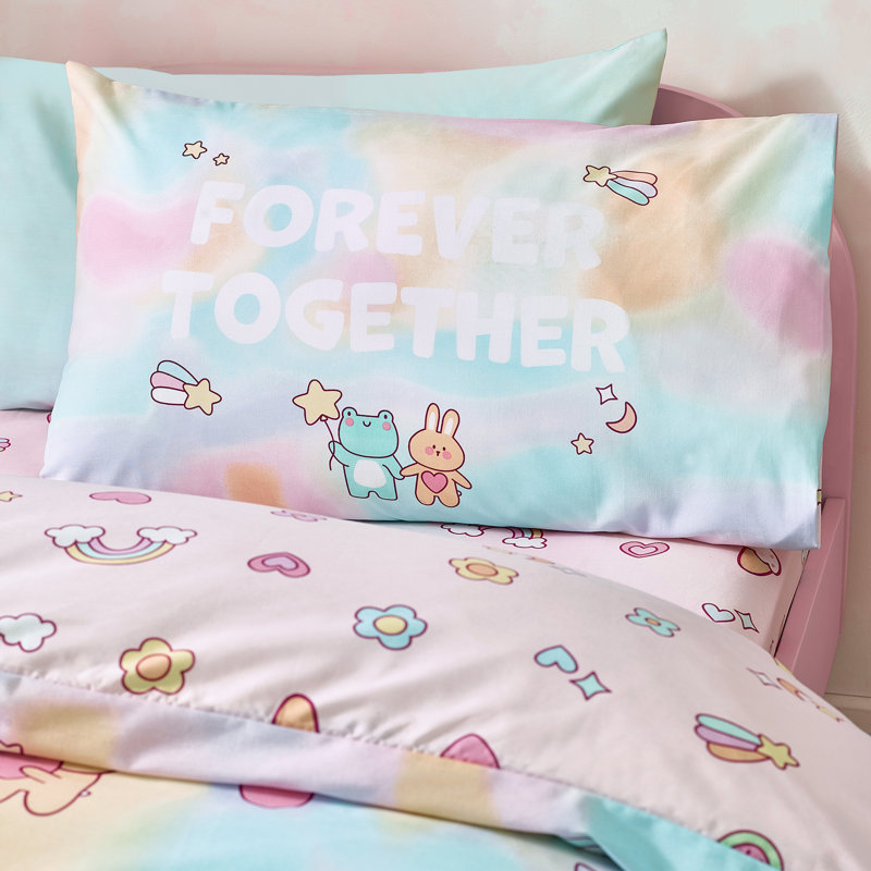 Forever Together Reversible Duvet Cover Set, Junior Duvet Cover + 1 Standard Pillowcase
