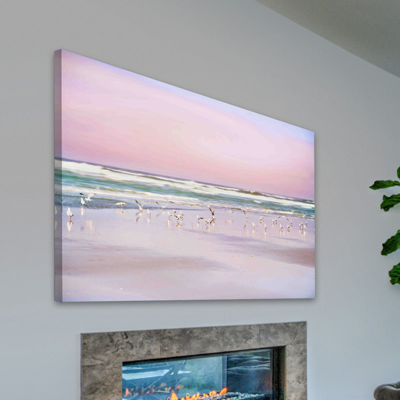 " Pastel Beach " by Sylvia Cook, 24” H x 36” W x 1.5” D