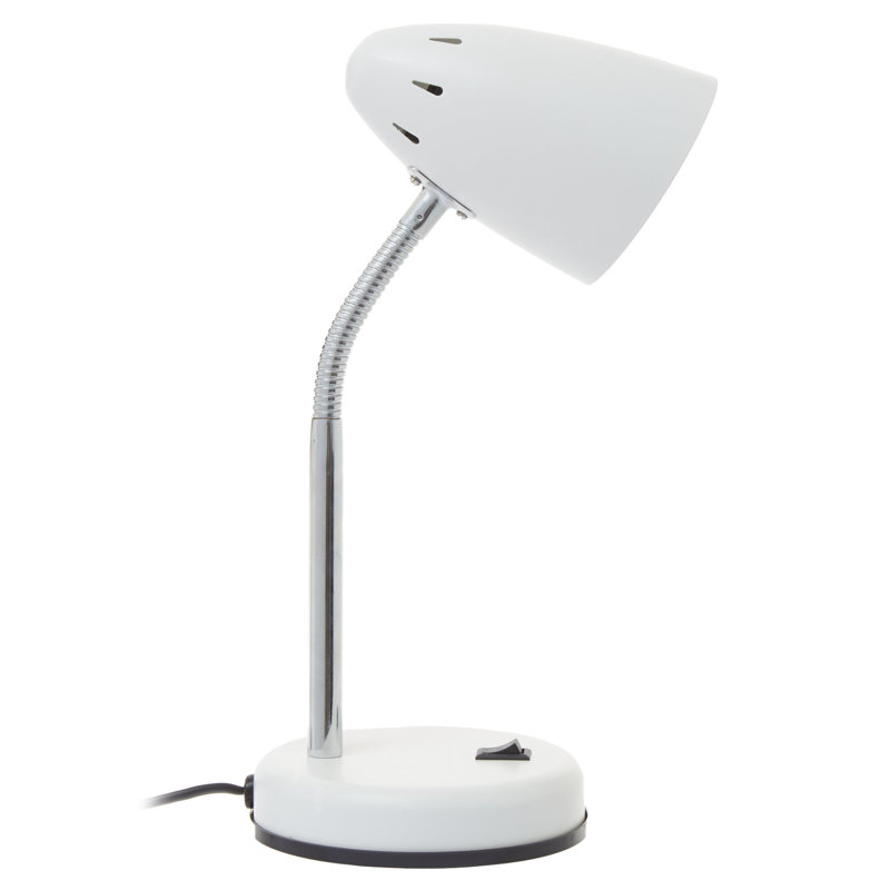 Metal Desk Lamp, 60 W, White, 222 V