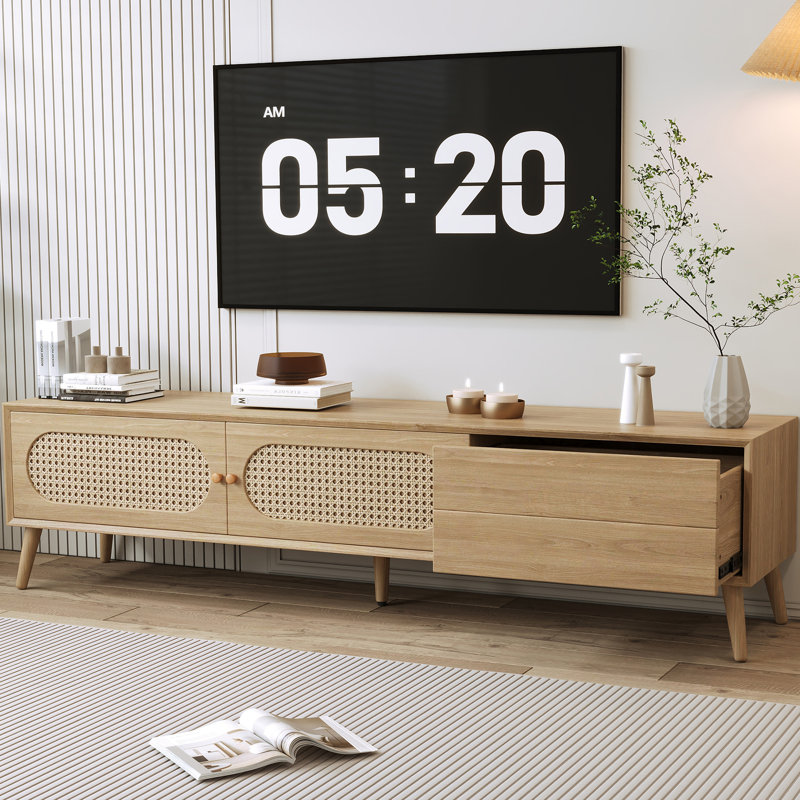 April 70.8'' Farmhouse Style TV Stand