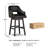 Nestor Swivel Upholstered Counter Stool with Solid Wood Frame-1040640255-1040640251