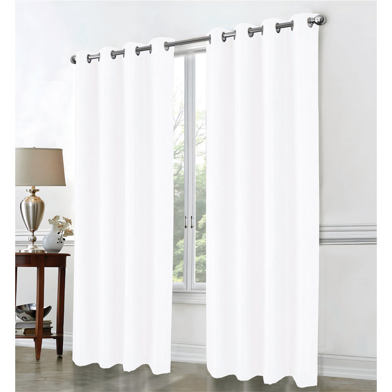 Rideau de fenêtre Cassi Shimmer, Blanc