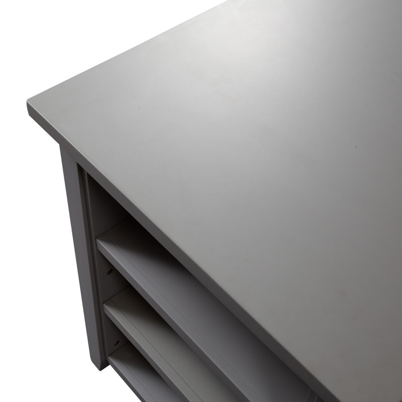 Latour Counter Height Dining Set w/ Upholstered Seats, Gray, 3 Piece