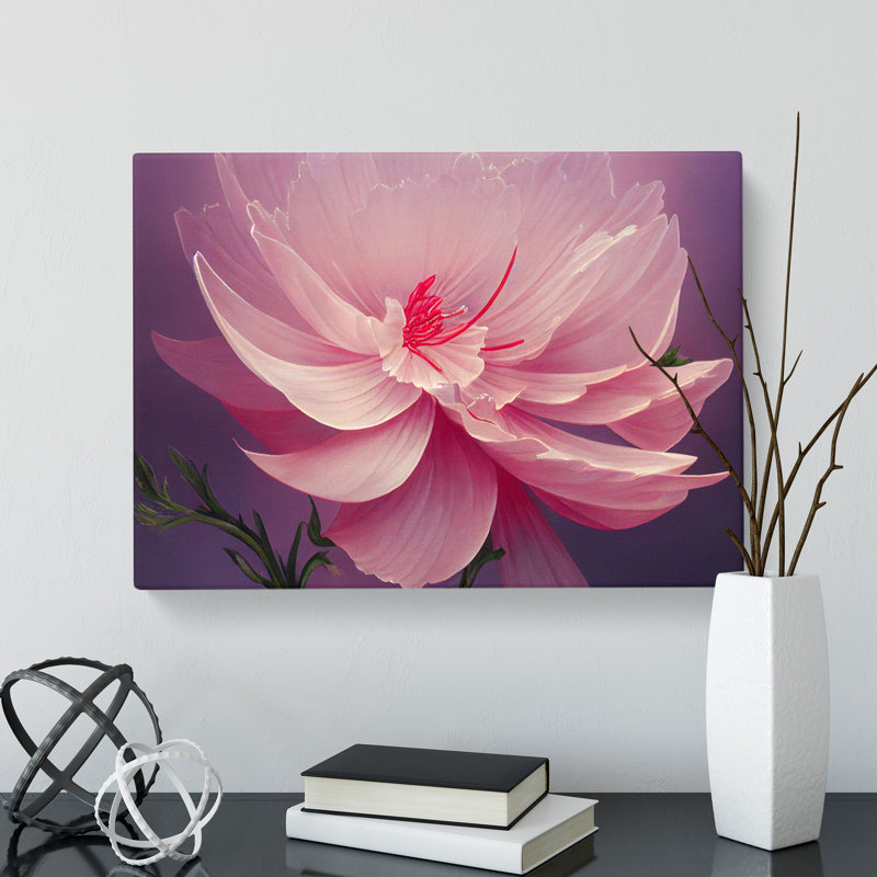 Creative Carnation Flower - Wrapped Canvas, 40cm H x 60cm W x 3cm D