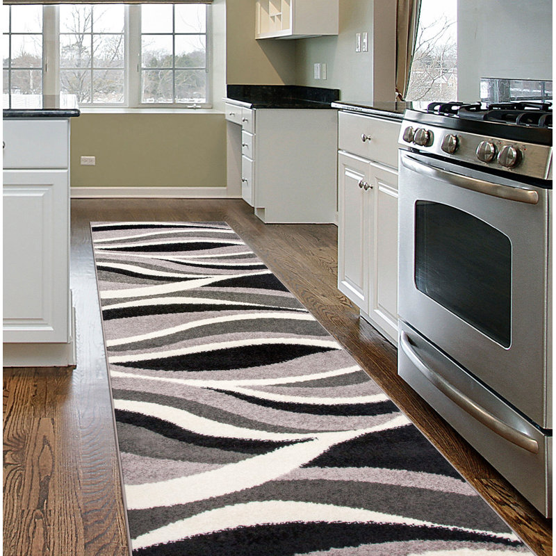 Abstract Indoor Rug, Runner 2' x 7'