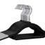 Cintre 50 pièces en plastique noir et gris Rebrilliant Home