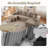 Boneless Cloud Modular Sectional Couch for Living Room, Large U-Shaped Floor Sofa Set with 6 Pillows, 144.9x69.7 Fluffy Deep-Seat Comfy Corduroy Sofa with Left & Right Chaise Lounges, No Assembly-928168363