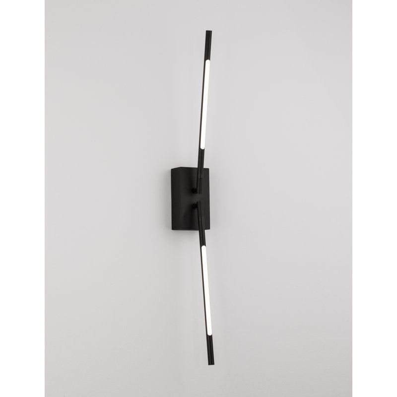 LED Armed Sconce, Black