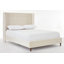 Grand lit rembourré avec tête de lit de 54 po, garniture cloutée et structure en métal robuste pour un sommeil élégant et confortable-788402445-788402444
