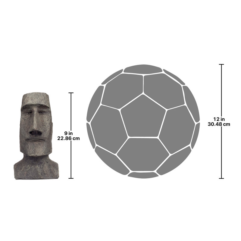 Sculpture monolithe Ahu Akivi Moai Quercia