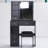 29.2" Small Space Left Vanity Table + Cushioned Stool, Extra Large Right Sliding Mirror, Multi Layer High Capacity Storage, Practical Fashionable Dresser, Suitable For Small Space-454797032