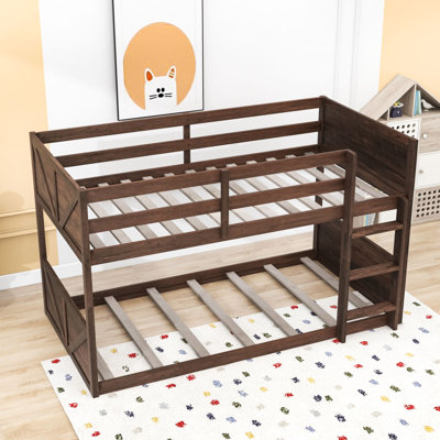 Twin Over Twin Wood Bunk Bed