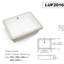 Lavabo de salle de bain rectangulaire Elegant