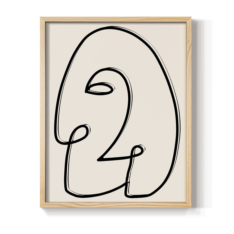 Face It II, reproduction encadrée - bois massif, H 15 po x l 12 po