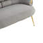 Chaise d'appoint avec pieds dorés-1530319127