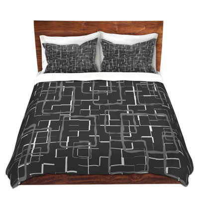 Ensemble de housse de couette drizzle de géométriques