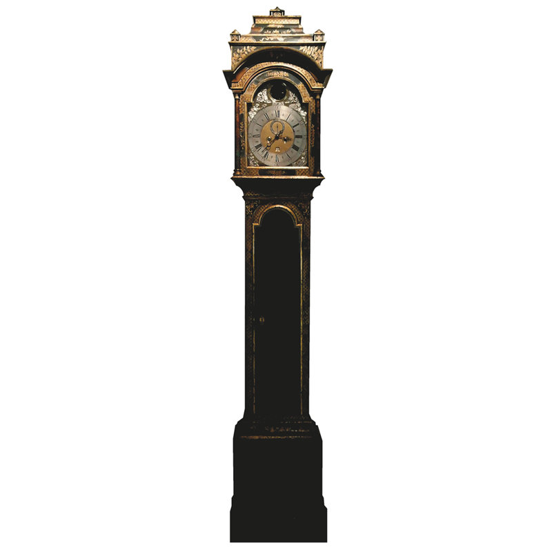 Horloge en carton 1700s Grandfather