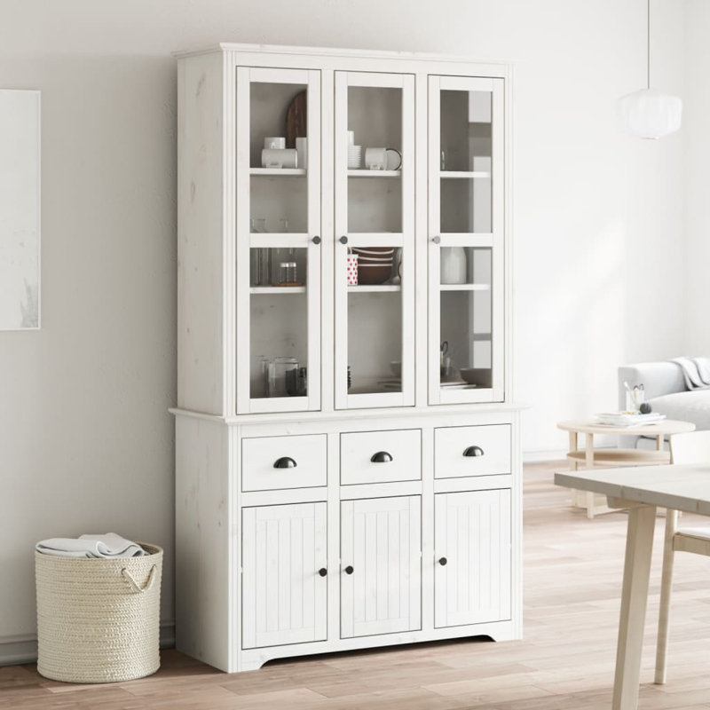 Arsenovic 115.5cm Solid Wood Sideboard, White