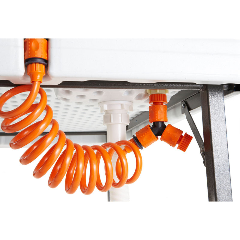 Deluxe Outdoor Fish & Game Cleaning Station with Faucet and Shelf, 49"