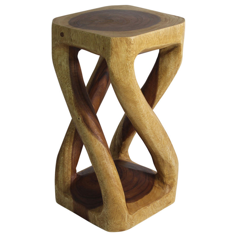 Table de bout Calaysia, H 22 po x l 12 po x P 12 po, Bois de chêne