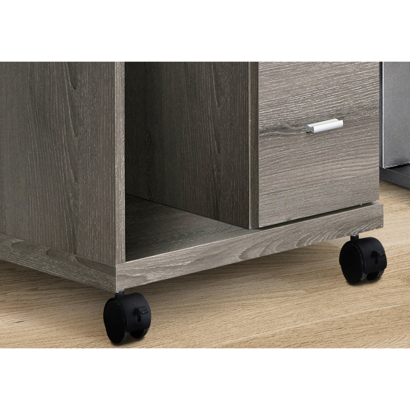 Commode à tiroir roulante Taupe