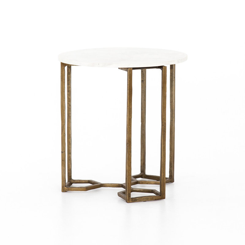 Marble Top End Table