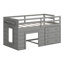 Lit mezzanine avec armoire et tablette-1340926652
