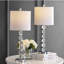 Ensemble de lampes de table transparentes 27,5 po