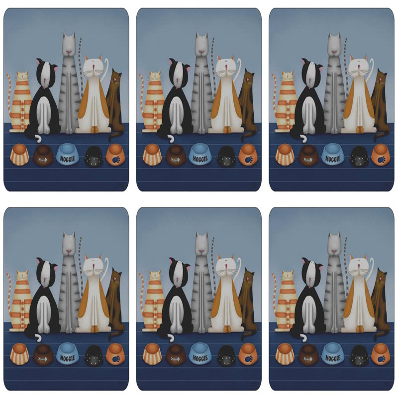 Bachmann Polypropylene Plastic Placemat And Coaster Set