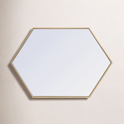 Sabine Metal Hexagon Wall Mirror