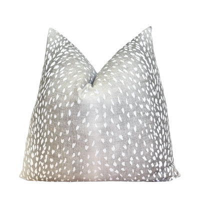 Housse de coussin en lin antilope