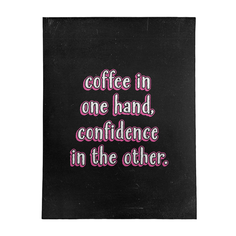 Quotes Chenille Indoor Rug, Rectangle 5' x 7'