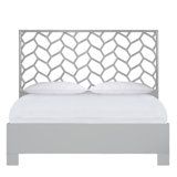 Silas King Platform Bed, Light Blue