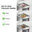 Machine de mise sous vide à cloche commerciale, barre de soudure de 30 cm, avec commandes numériques, en acier inoxydable robuste, idéale pour le stockage en vrac des aliments dans les cuisines de restaurants.