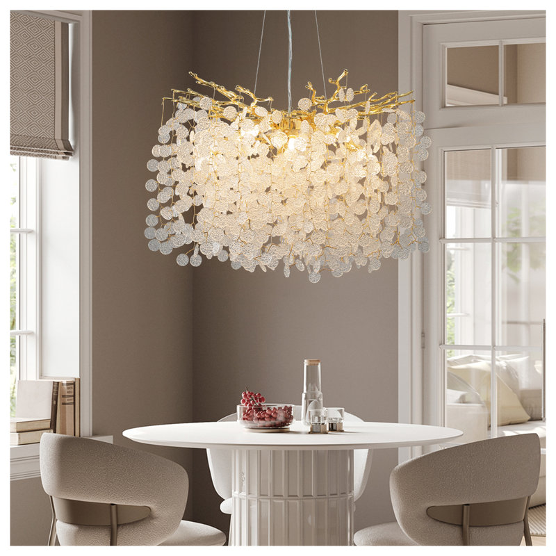 Paree 18 - Light  47.5"  Luxury Real Crystal Chandeliers Island Square / Rectangle Chandelier, 18" H x 30" W x 30" D