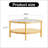 Modern Simple Circular Double-Layer Solid Wood Tea Table-1316773110