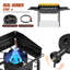 Réchaud de camping extérieur avec pare-brise et table d'appoint