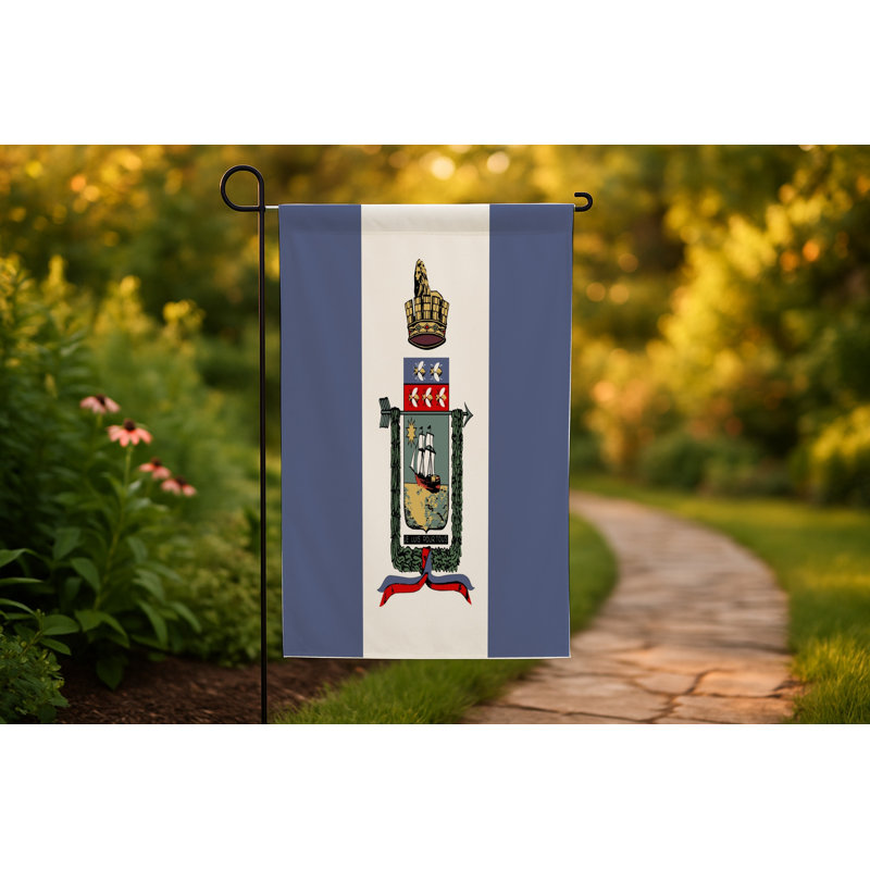 Drapeau de la ville de Port-au-Prince — Drapeau extérieur, 24" H x 36" W