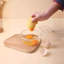 Séparateur de jaune d'œuf en silicone jaune, outil d'isolation liquide pour ustensiles de cuisine
