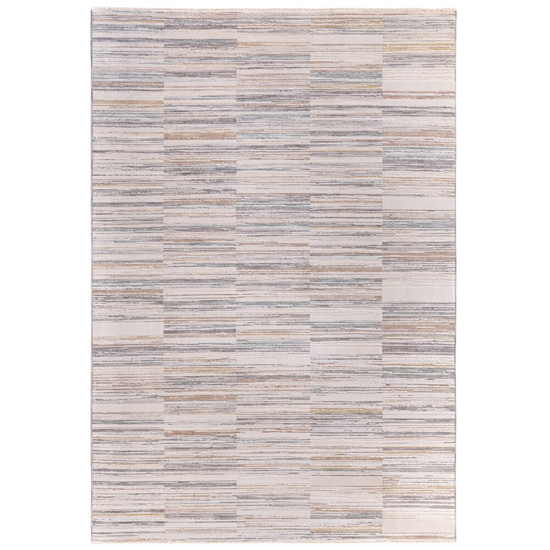 Bezore Stripe Area Rug, Rectangle 200 x 300 cm, Grey