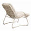 Chaise longue d'extérieur, ensemble de 2 - Structure en fer et osier en plastique