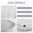 Guein Round Natural Marble Tray,Arabescato