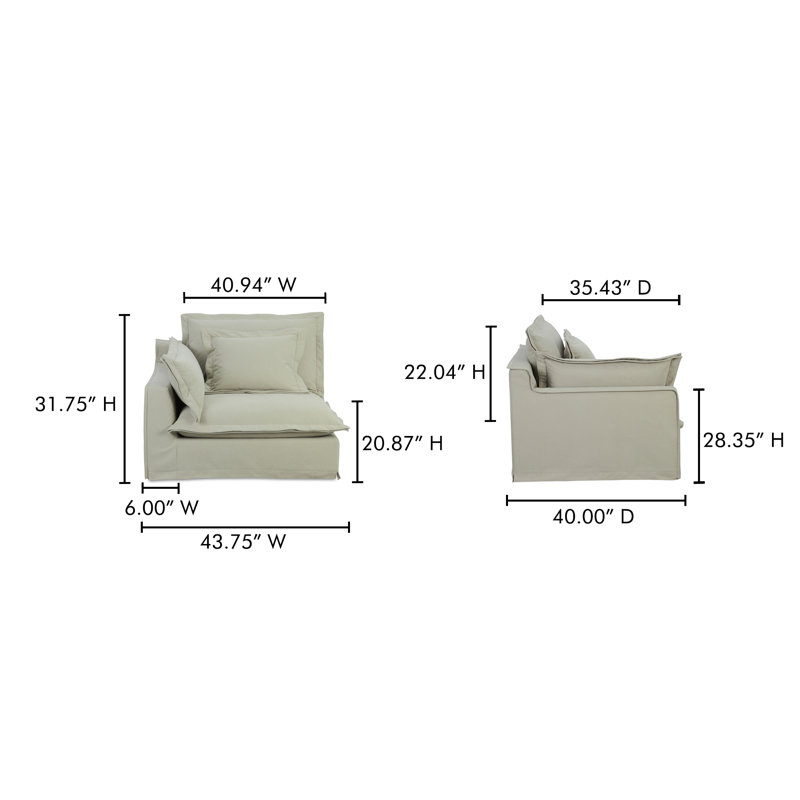 Daylen Upholstered Accent Chair, Sand Livesmart®