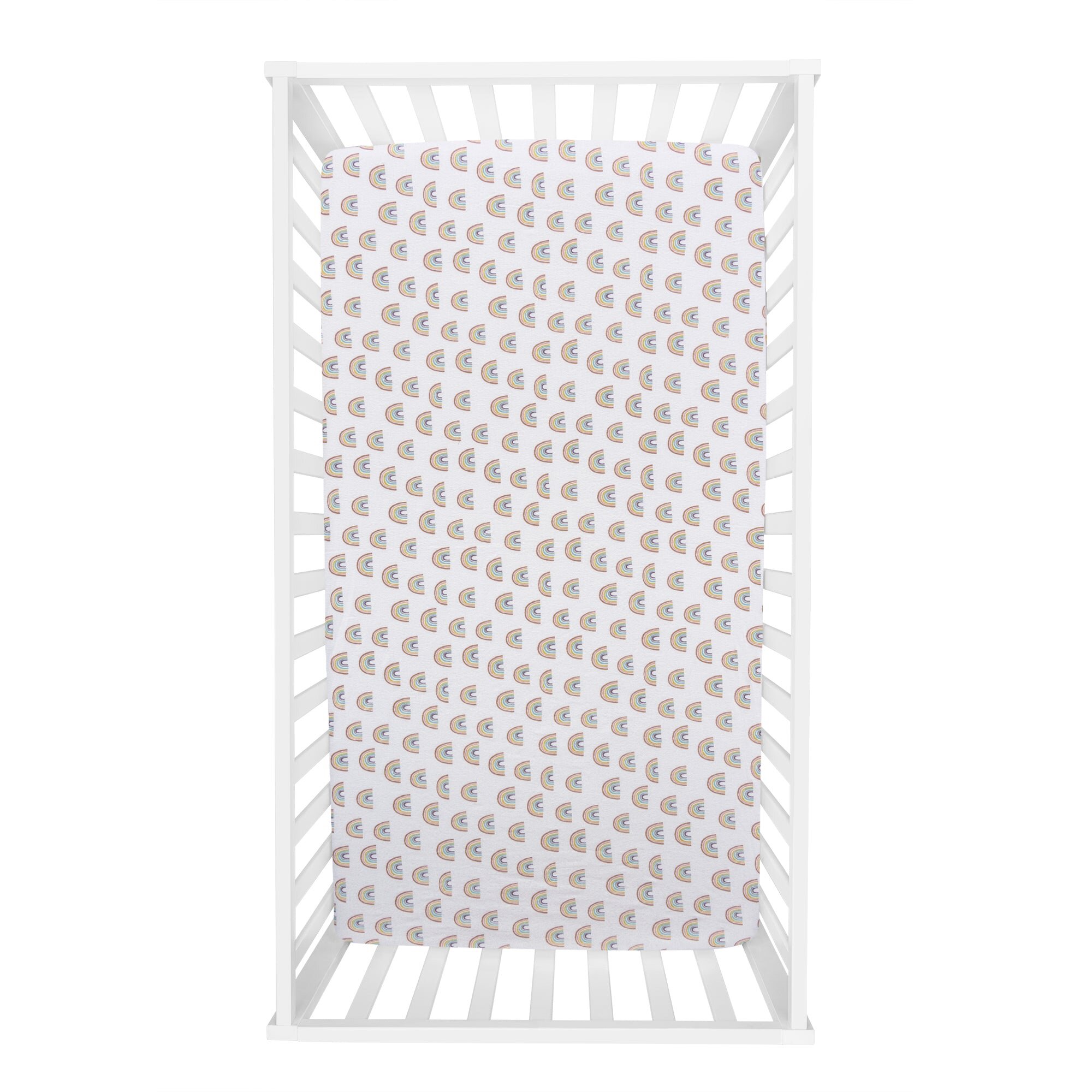 Trend Lab White 100% Cotton - Piece Standard Crib Fitted Sheet | Wayfair