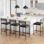 Upholstered Counter Stool with Metal Frame-233721891