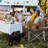 Shabrie Oversized Camping Chair, Fully Padded Folding Moon Saucer Chair With Cup Holder & Carry Bag-1585505502