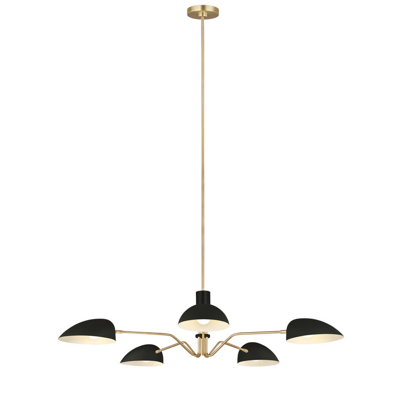 Adarna 5-Light Chandelier, Midnight Black