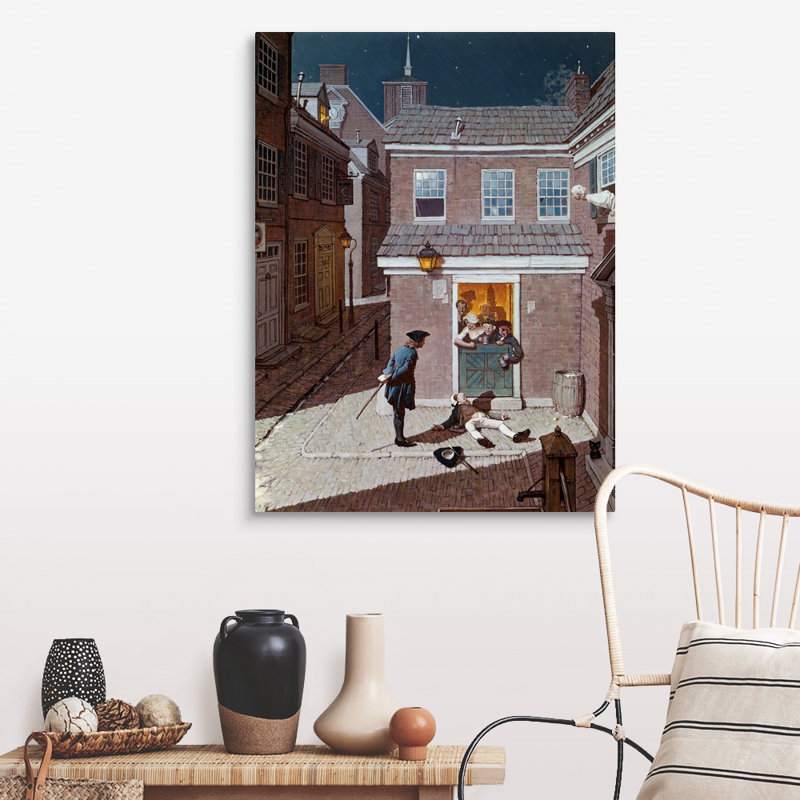 «The Tavern», art mural sur toile, H 40 po x l 30 po x P 1,25 po, Toile tendue