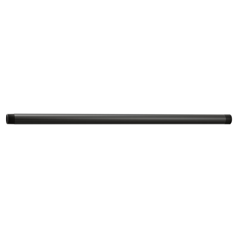 Bras de douche droit, Noir mat