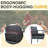 Adaleine 2-Person Patio Bistro Rattan Chair & Table Set with Cushions-1447022671